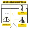 VEVOR 100 Inch Tripod Projector Screen W/ Stand 16:9 4K HD Portable Home Cinema for Indoor & Outdoor Projection 5