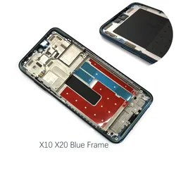 Universal LCD Middle Frame Phone Housing Case (X10 X20 Blue)