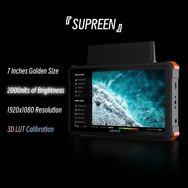 &middot;Vaxis Storm 072 Pro 5.5" IPS LCD Touchscreen Display Wireless Monitor(V-mount) for Mobile Director And AC Monitoring Photograph