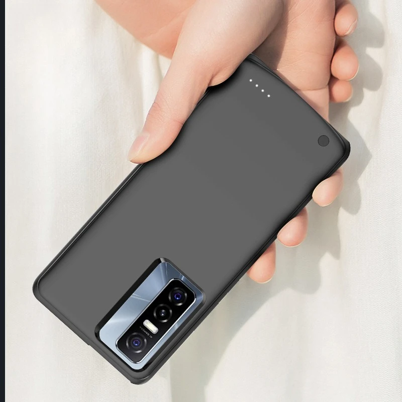 10000mAh Vivo Y70s용 백 클립 배터리 Y73S/Y97/Y51S/Y30/Y53S/Y78 무선 보조 배터리 백 클립 배터리