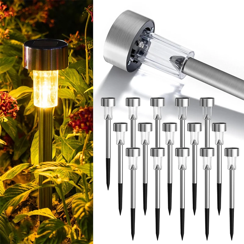 Outdoor Solar Lights Garden Lights Solar Powered Lamp Lantern Waterproof Landscape Lighting Pathway Yard Lawn Garden Decoration