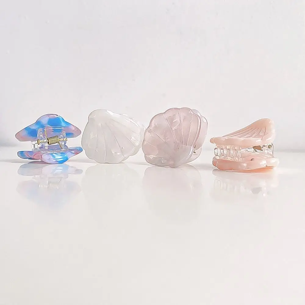 Creative Acetate Shell Shape Hair Clips Ocean Animal Fan Shape Mini Hairpin Mini Geometric Small Hairgrips Female/Children