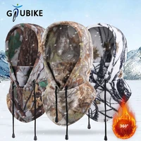 GTUBIKE Winter Warm Balaclava Cycling Cap Outdoor Sports Windproof Cap Ski Bib Polar Cold-proof Motorcycle Bicycle Hat Men Women 1
