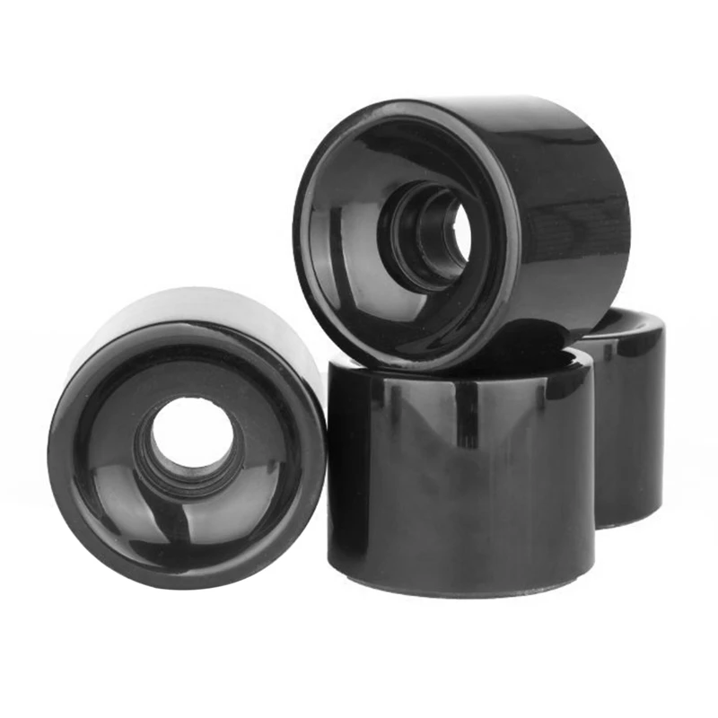 4 Pezzi 65 X50Mm Ruote Per Skateboard A Rulli Di Ricambio Ad Alte Prestazioni Longboard Mini Cruiser Pu Wheels Abec-9 Bearing Wrap