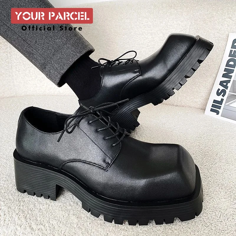 ◎Éaphi SQUARE TOE SHOES PEERAGE Moya Women's Wide Width Leather Lace Up Oxford Shoes