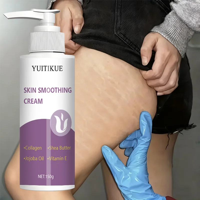 YUITIKUE Smooth Skin Cream with Collagen, Shea Butter, Jojoba Oil, and Vitamin E, deeply moisturizing, firming, and lifting