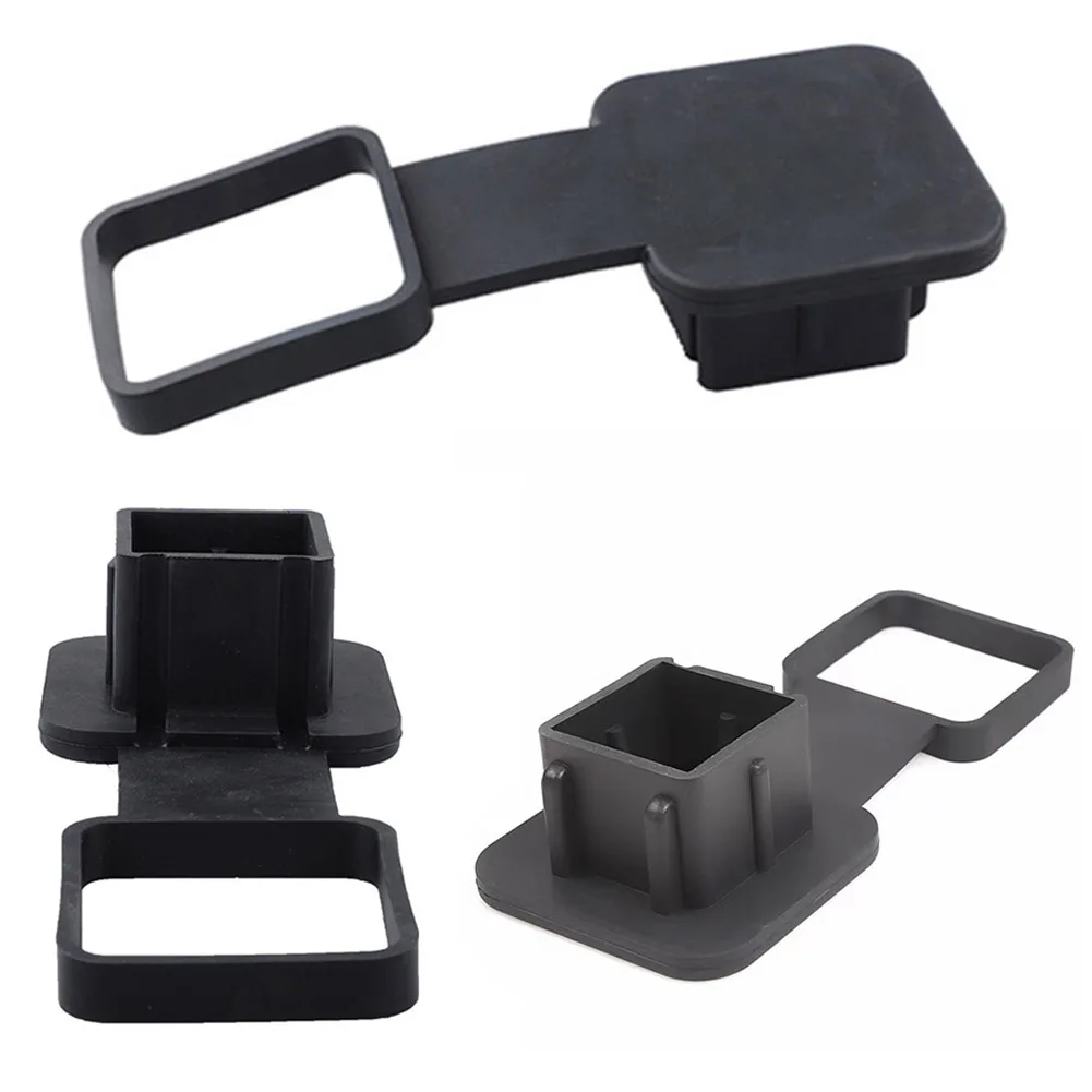 Tow Plug Tube Cap Protector Waterproof Trailer Hitch Cover Universal Dustproof 2 Inch Receiver Auto Square Plug Tow Hook Cover