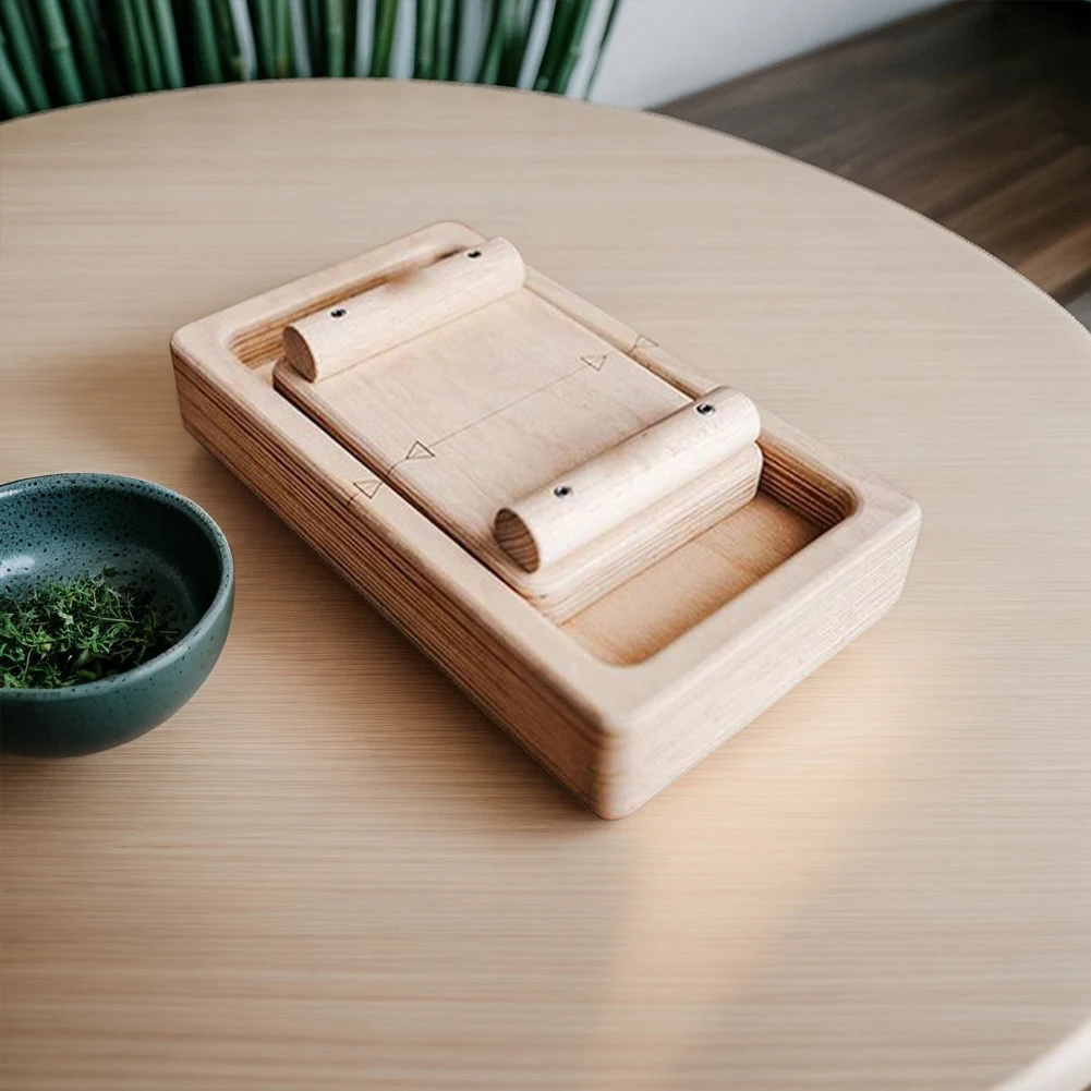 Wooden Finger Exerciser Finger Wrist Competition Board Interactive Hand Exerciser Portable Strengthener for Climbers
