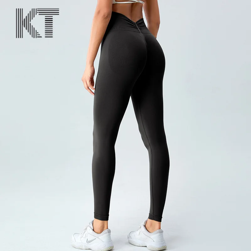 

New Seamless Peach Yoga Women's V-Waist Tight Hip Quick Drying Running Sports Fitness Pants