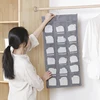 Double Sides Underwear Storage Hanging Bag Dormitory Home Wardrobe Hanging Wall Foldable Bag Underpants Socks Organizer 3