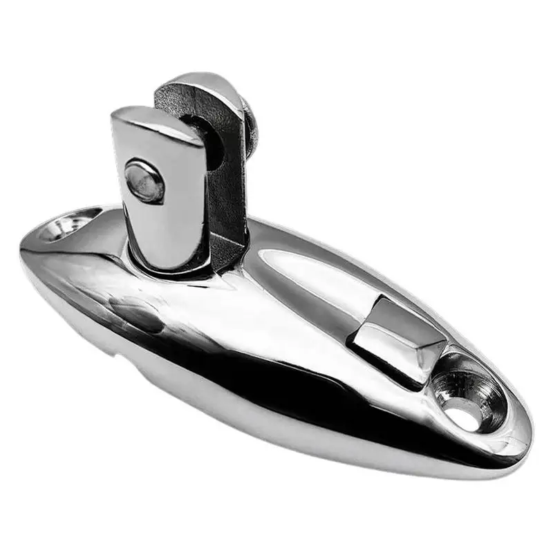 Stainless Steel 316 Ship Top Mount Swivel Deck Hinge Sheep Horn Mountain Seat Quick Release Pin Marine Accessories 2pcs lot stainless steel 316 heavy duty 360 degrees swivel quick release boat bimini top deck hinge marine hardware accessories