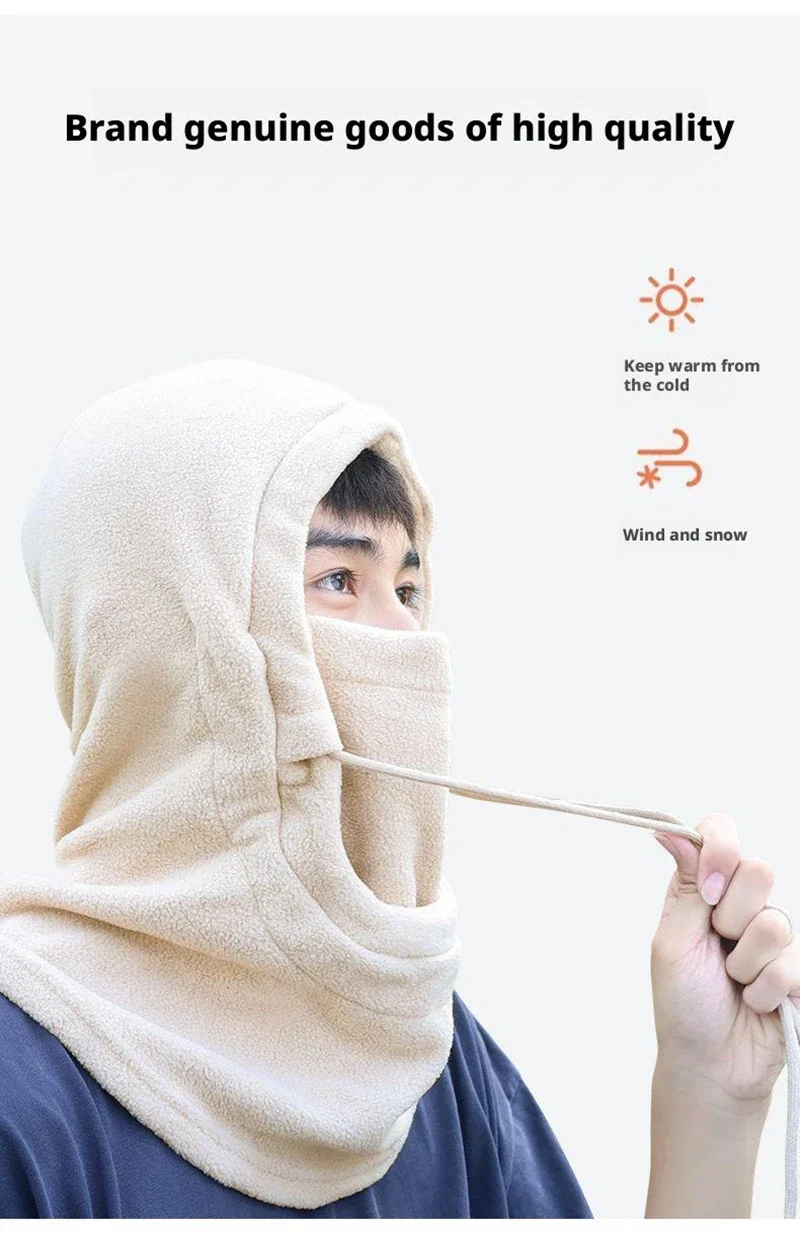 Description Picture 3 of itemWinter Thermal Neck Warmer Outdoor Balaclava Scarf Windproof Keep Warm Face Mask for Skiing Cycling Snood Hood Hat Wholesales