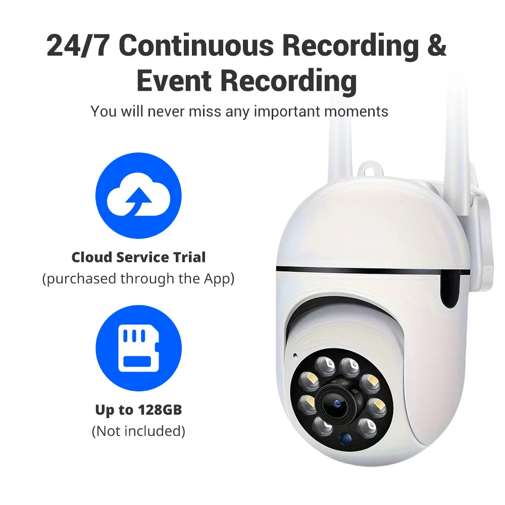 2PC Wireless 1080P HD Security Camera System