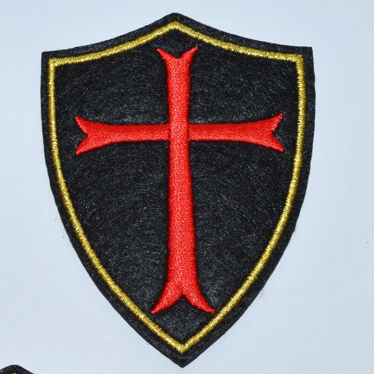 Hot Sale! Knights Templar Shield Cross Christian Iron On Patches