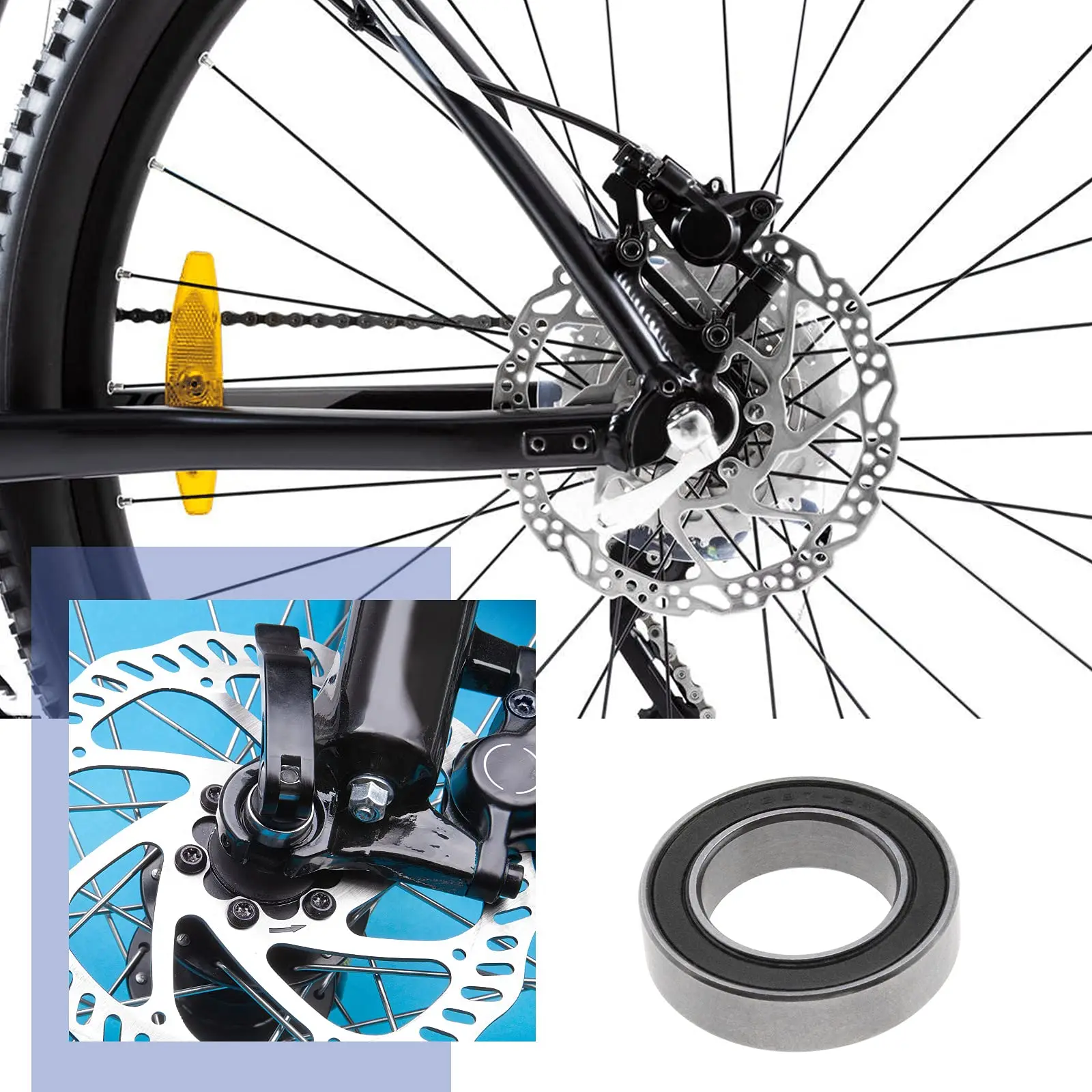 10pcs/lot 17287-2RS MR17287 17287 17287RS GCR15 61902/17 Ball Bearing 17x28x7mm for Bike Wheels Bottom Bracket Repair Bearings