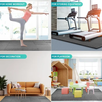 4/10/20Pcs 30*30Cm Sports Protection Gym Mat Eva Cross Pattern Floor Mat Non-Slip Yoga Fitness Gym Foam Mat Splicing Foam Mat 6