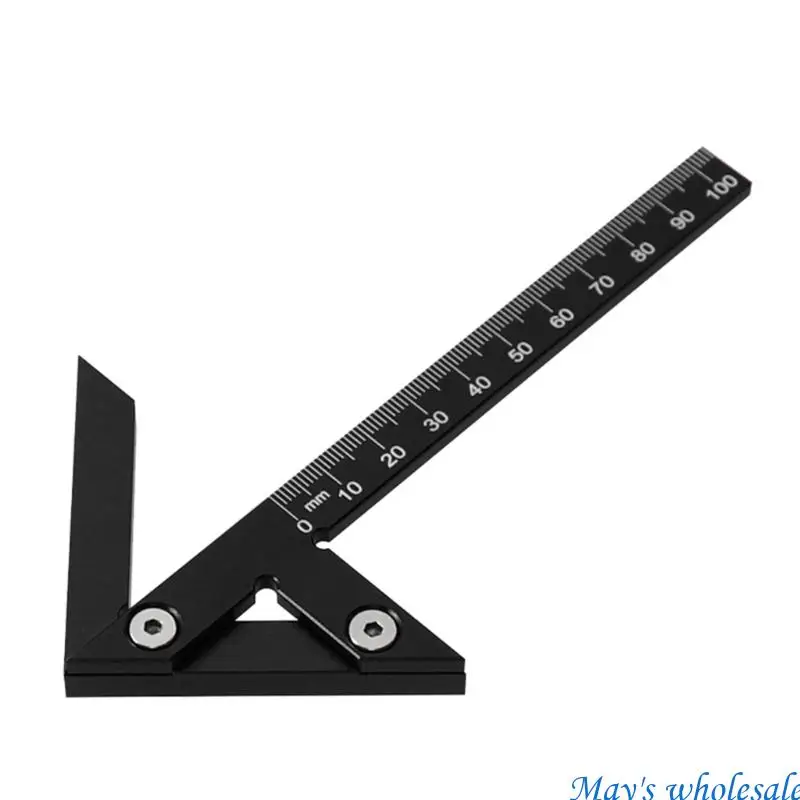 공예 및 DIY 프로젝트에 이상적인 명확한 영국 마킹 마킹 눈금자를 갖춘 경량 알루미늄 측정 스케일 448A