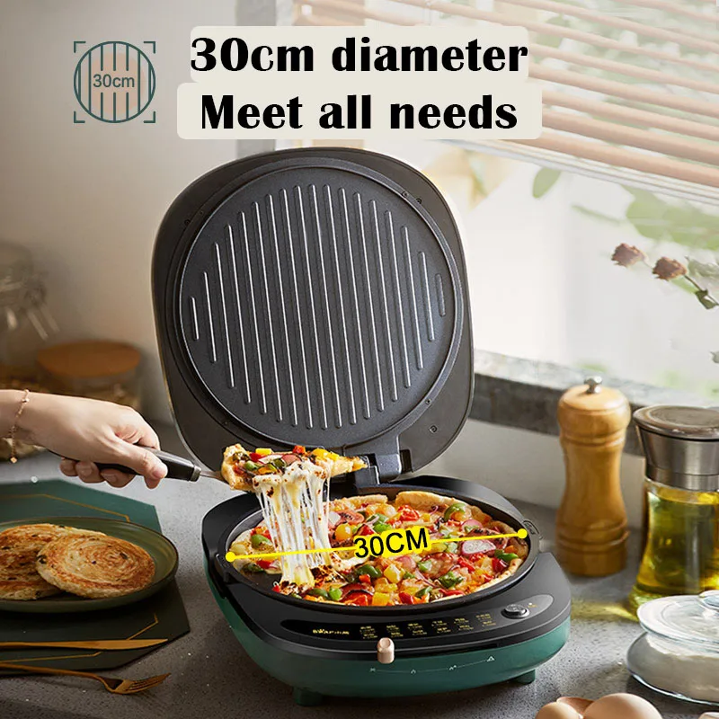 Green Electric cake pancake pot House Pancake pan fried Grilled Sandwiches Sandwiches Can be Removed Bears 2