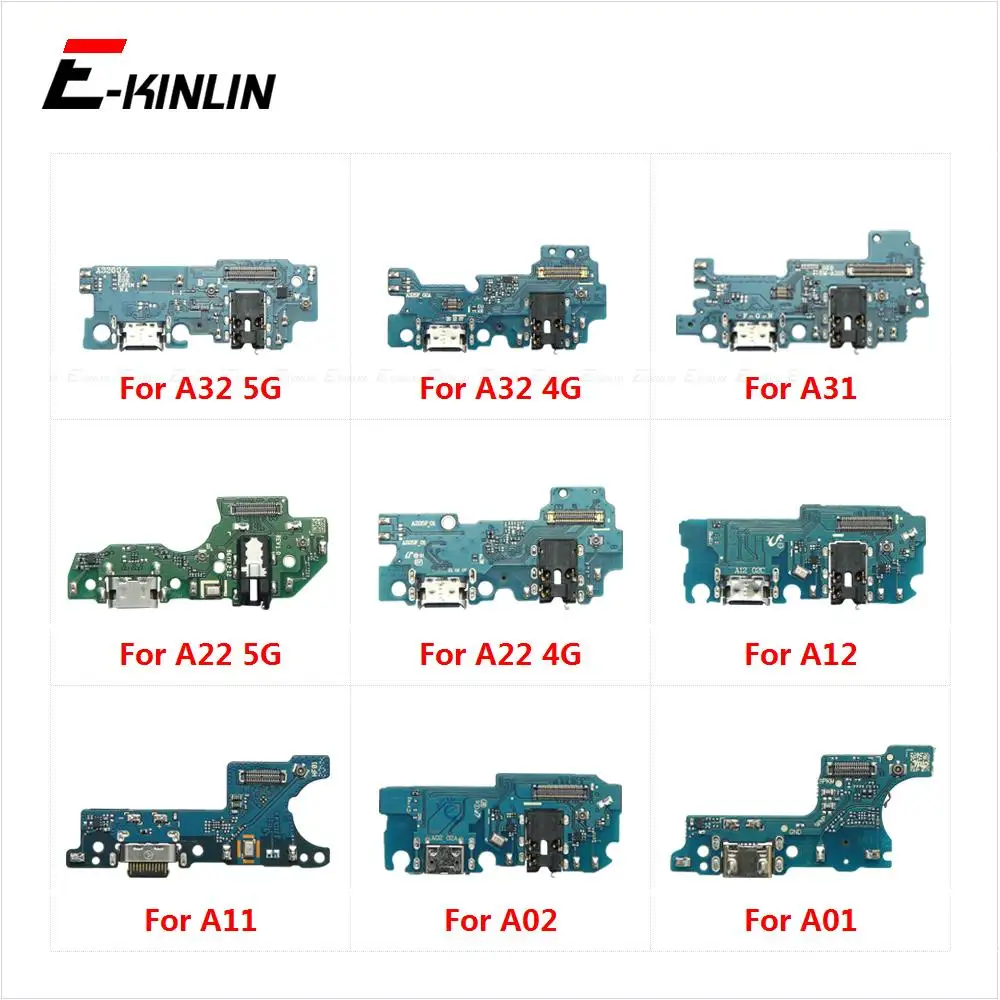 

Fast USB Charging Charger Dock Port Board With Microphone Mic Flex Cable For Samsung Galaxy A01 A02 A11 A12 A22 A31 A32 4G 5G