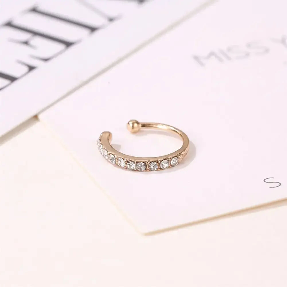 Ear Cuff for Women Charming Zircon Clip on Earrings Without Piercing ear clip earrings clip earrings ear clip