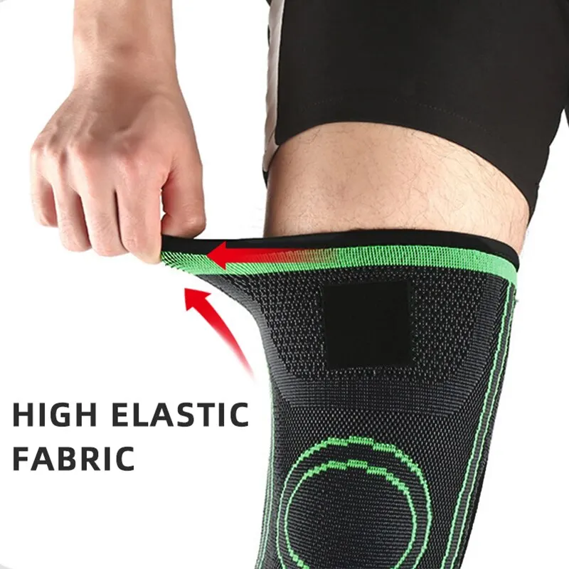Knee Support Sleeve Compressions Adjustable Straps for Running Working Out Sports Wearing All Day