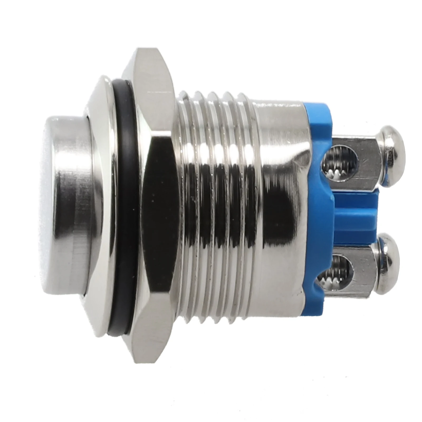 12V 16mm Metal Waterproof Push Button Momentary On Off Horn Switch Brass Waterproof Contactor Relay Control Switch
