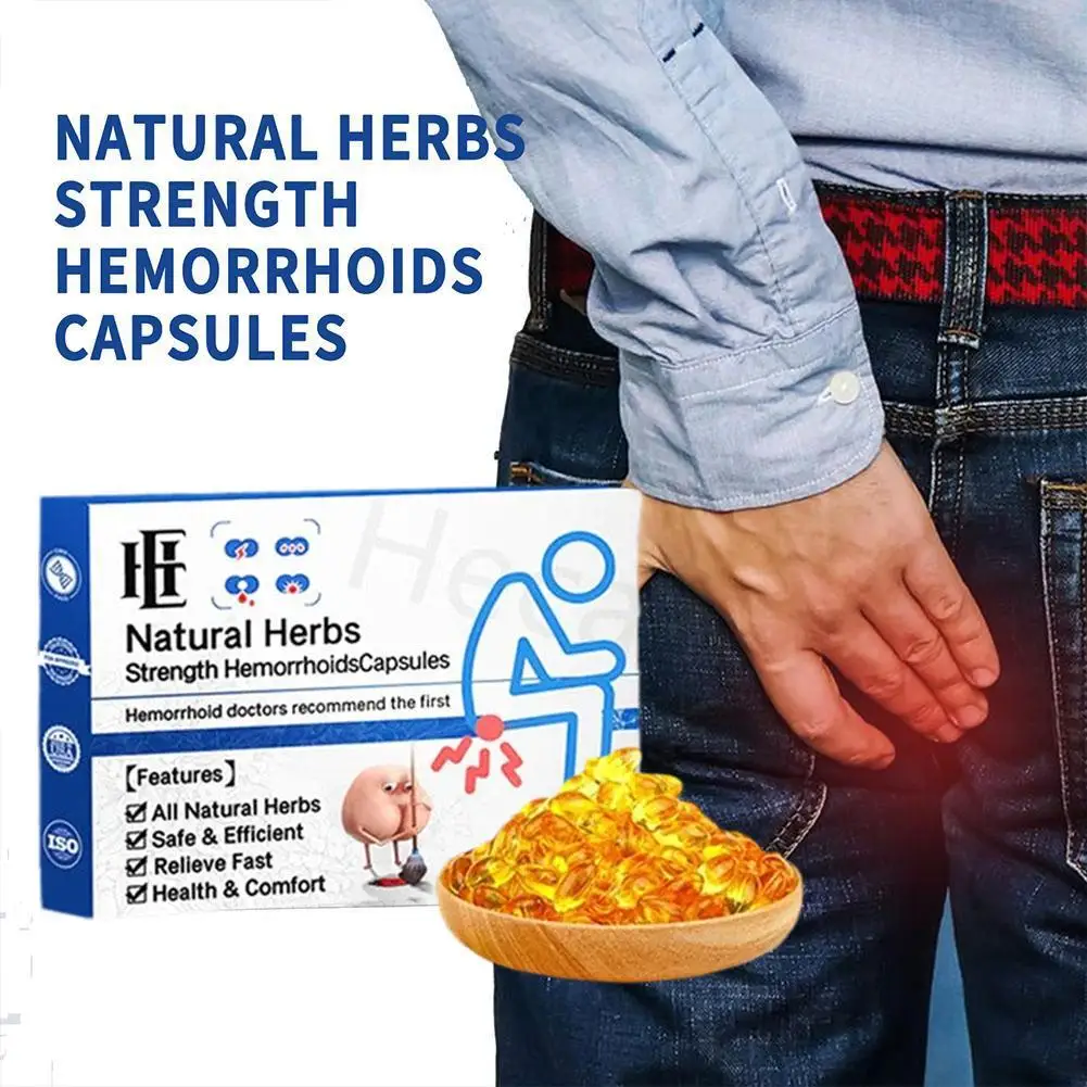 

7PCS Hemorrhoids Capsules Repair Anal Treatment Internal Mixed External Hemorrhoid Piles Removal Relieve Fissure Pain Capsules