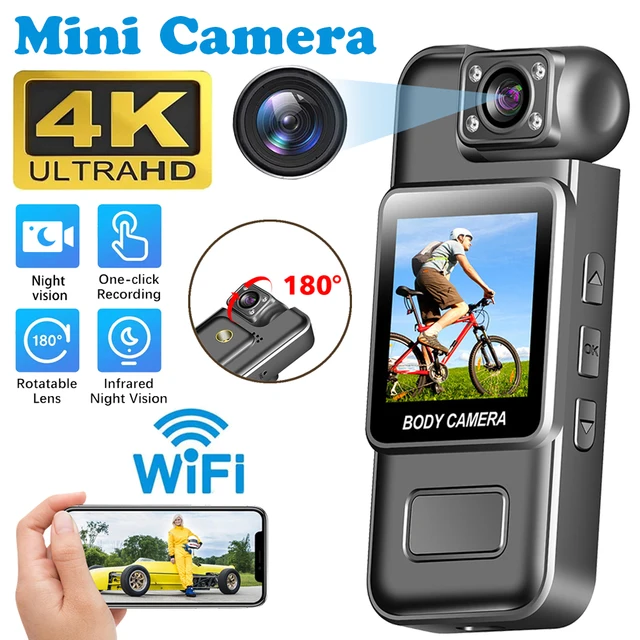 Ultra HD 4K WiFi Mini Camera Portable Digital Video Recorder Police BodyCam Infrared Night Vision Sports DV Riding Camcorder 카메라 1