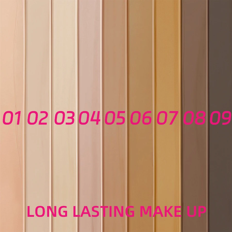 9 Shade Full Coverage Concealer Liquid Foundation Concealer - makeup high coverage  Base makeup Foundation cream  Natural Matte, 4