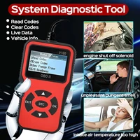 Car OBD2 Scanner Diagnostic Tool Code Reader, Car Voltage Tester Engine Fault Code Scanner, Charging Tester Diagnostic Tool R100 - Image 6