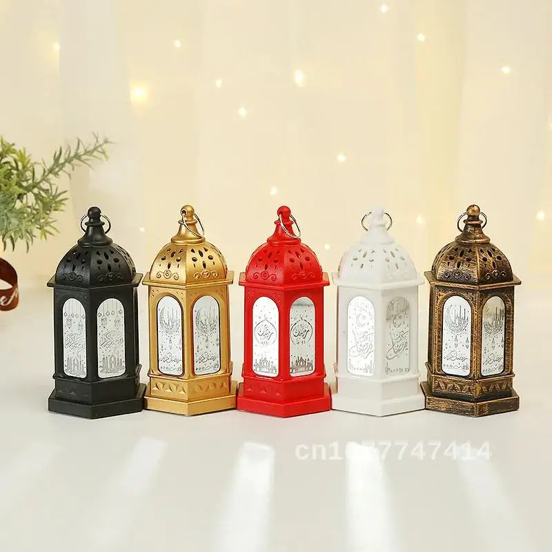 

Home Decoration LED Lantern Ornament for 2022 Ramadan Islamic Muslim Party Decor Eid Mubarak Ramadan Kareem Gift