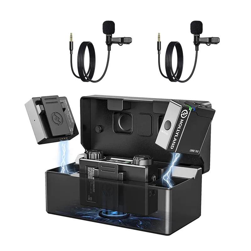 HORRYLAND LARK マイク Amazon.com: Hollyland LARK MAX Duo Wireless Mic System with