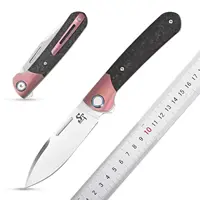 Sitivien ST995 Folding Pocket Knife M390 Steel Blade Titanium Carbon Fiber Handle EDC Tool Knifes for Camping Work Collection 1