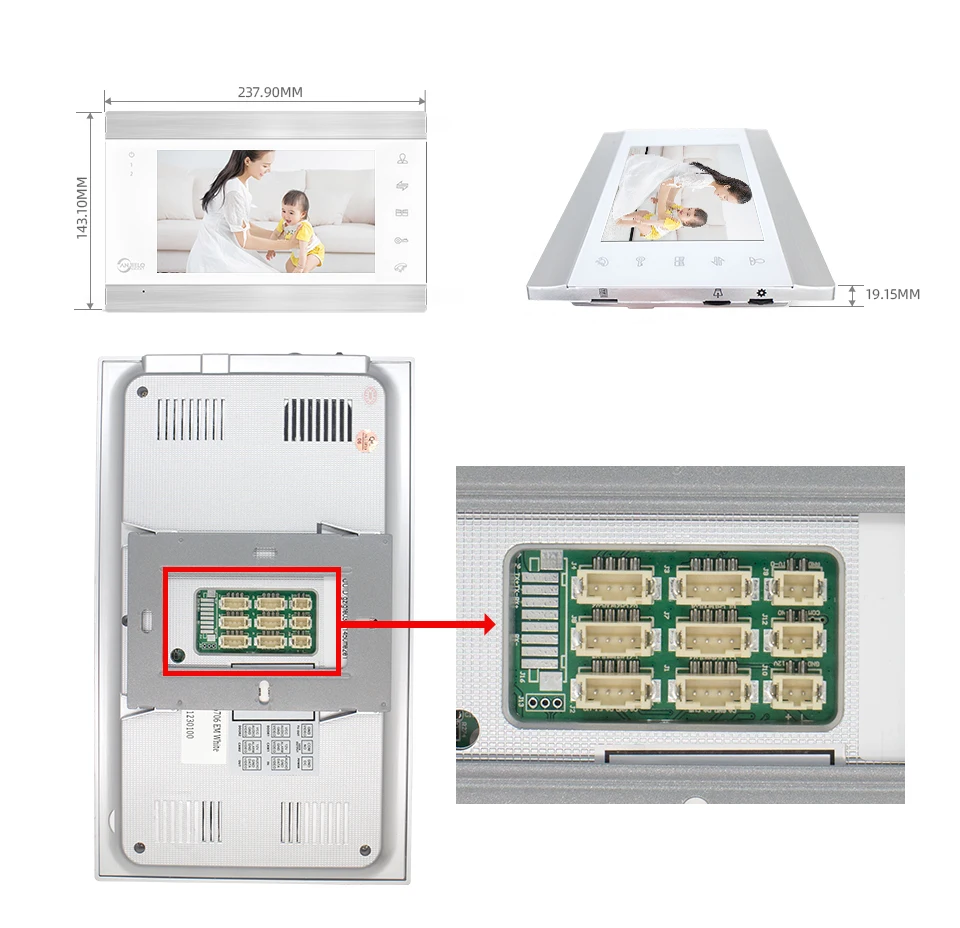 de 7 Polegadas, Monitor, Casa Particular, Porteiro Eletrônico, Câmera, Segurança