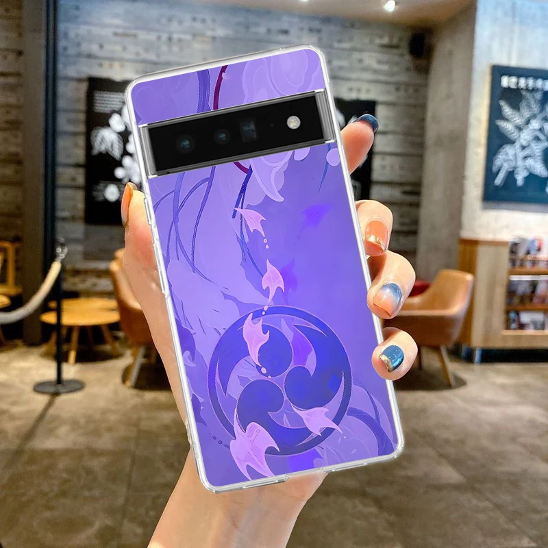 Genshin Impact Logo Soft Silicone Shockproof Clear Phone Case
