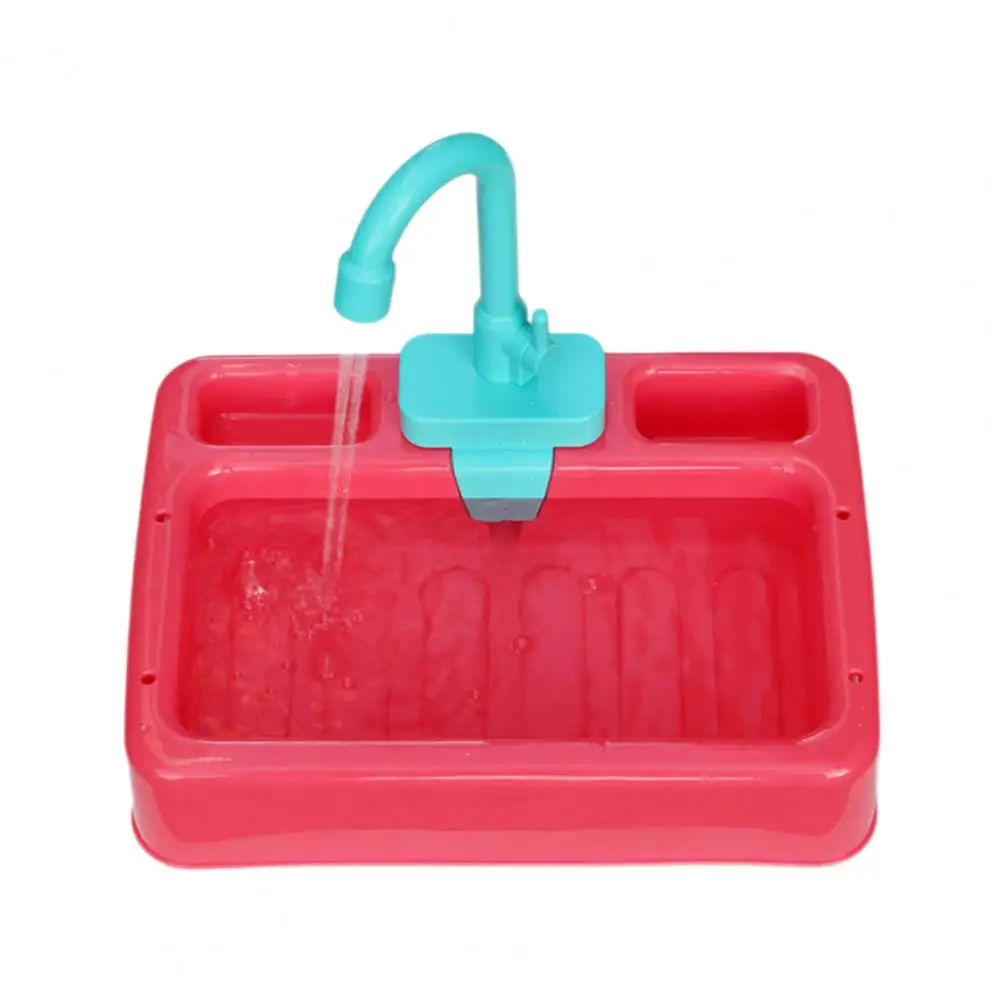 Kitchen Sink Play Toy Faucet Rotatable Toy Faucet with Running Water for Kids Playhouse Kitchen Sink Battery Operated for Boys