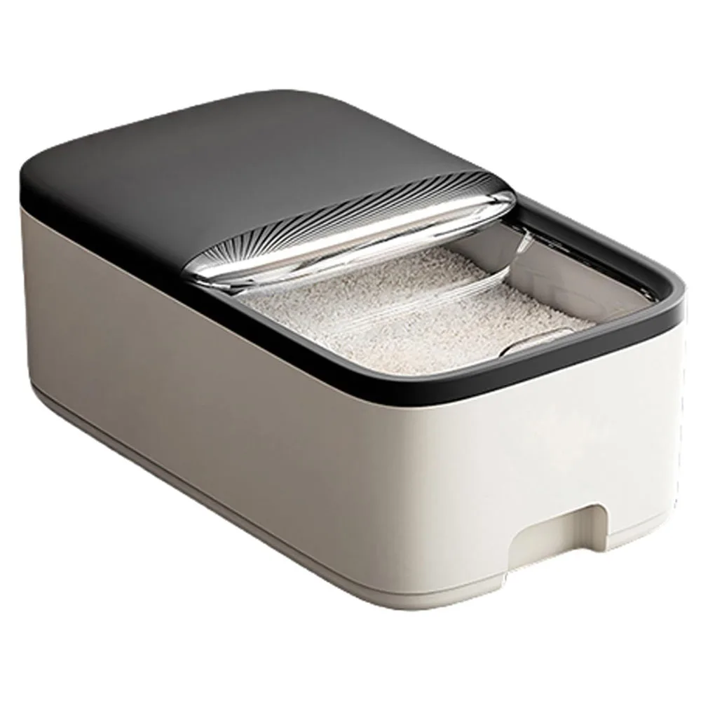 Grain Storage Containers Sealed Rice Containers Large Capacity Sealed Jars with Graduated Measuring Cups for Storing Rice