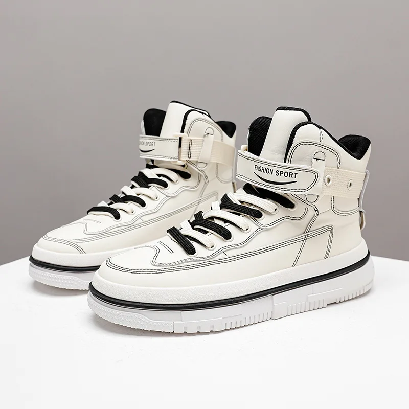 

Brand High Top Sneakers Men Anti Slip Casual Running Shoes Boys Outdoor Zapatillas Hombre Skateboard Shoes Men Street Style