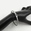 Creative wire rope and hook-shaped stainless steel 18K women's bracelet, light luxury and versatile wear 4