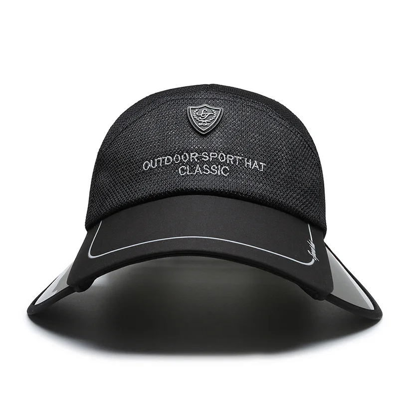 Retractable brim fishing hat male outdoor sports sun hat big brim sun hat Korean fashion baseball cap female  sports hat