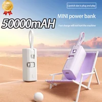 50000mAh Power Bank Super Fast Charging Battery 4 in 1 High Capacity Digital Display PowerBank For iPhone Samsung Huawei New 1