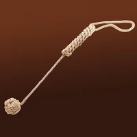 43.5CM Hemp Rope Bull Whip Cow Hide Horse whip for Horse Training Crop Whip 2