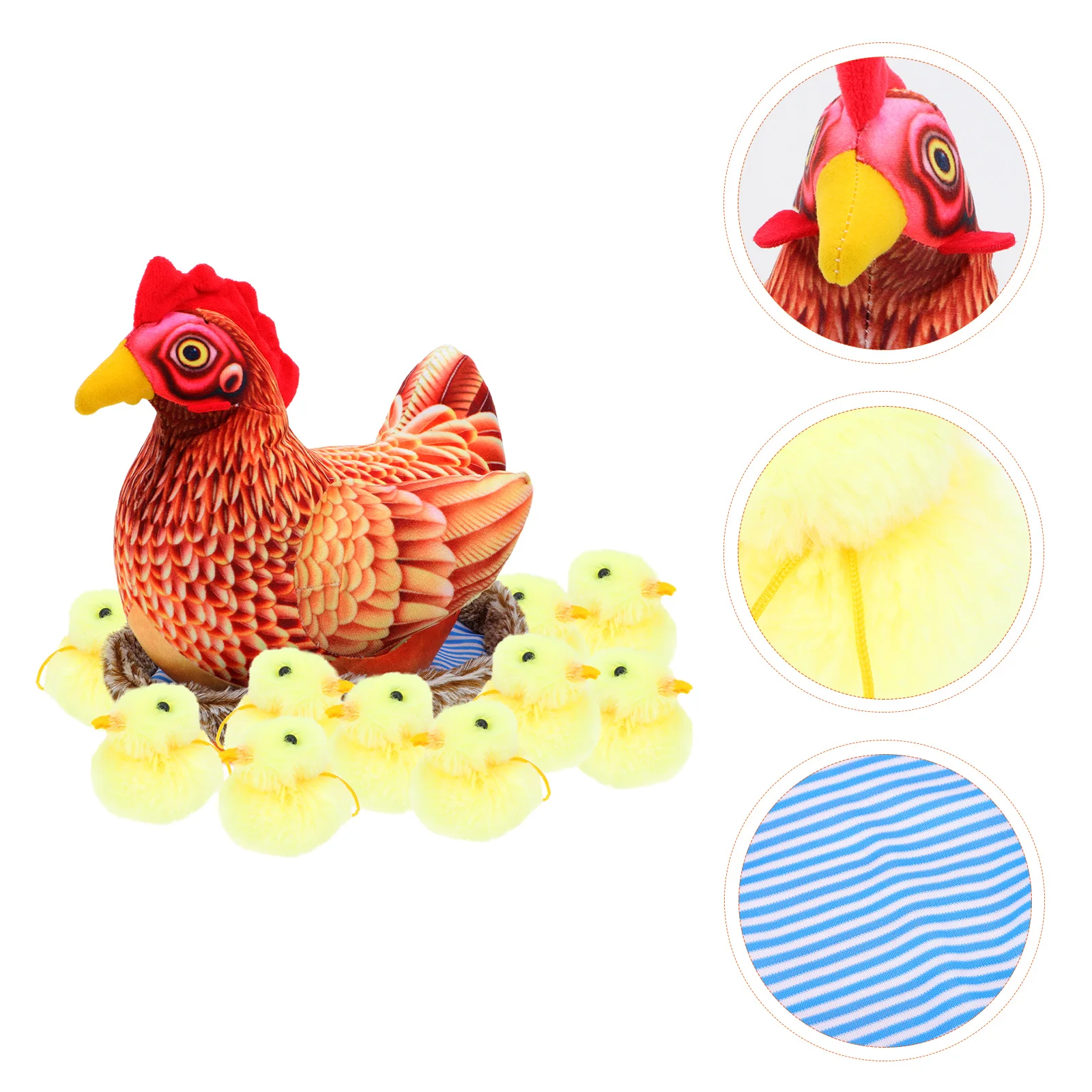 

Chick Plush Toy The Gift Shape Adornment Lovely Easter Hen Figure Pp Cotton Novel Decor Ornaments Decorative