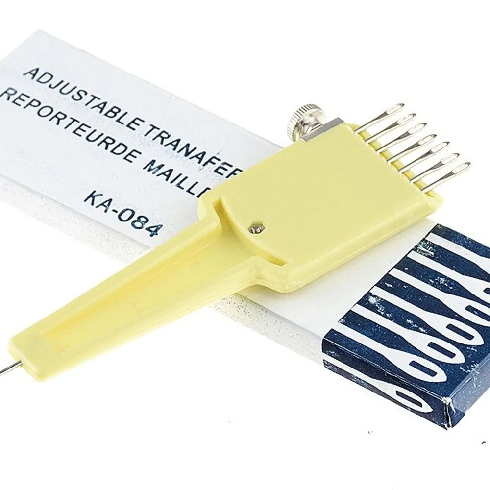 

1x7 регулируемый переводной инструмент 4,5/9 мм Серебряная вязальная игла швейная машина бытовые для домашних швейных инструментов Прямая поставка