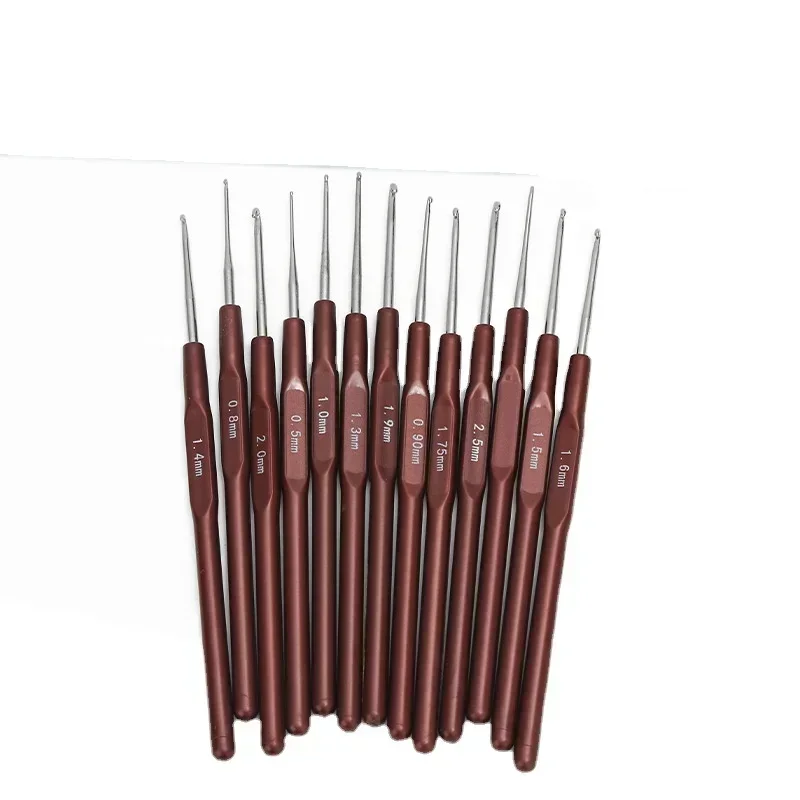 1Pcs Plastic Handle Crochet Hooks Knitting Needles Set 0.5mm-2.5mm 16 Size Crochet Supplies knitting needles,crochet kit,crochet hooks,knitting supplies,crochet needles,knitting material,knitting craft supplies