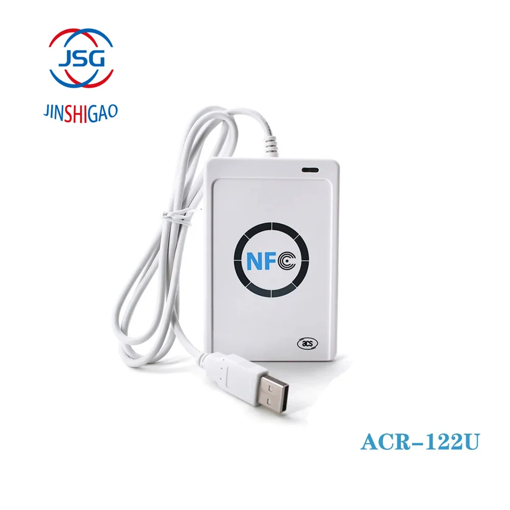 

NFC Reader USB ACR122U Contactless Smart IC Card and Writer Rfid Copier Duplicator UID Changeable Tag Card Key Fob Copier