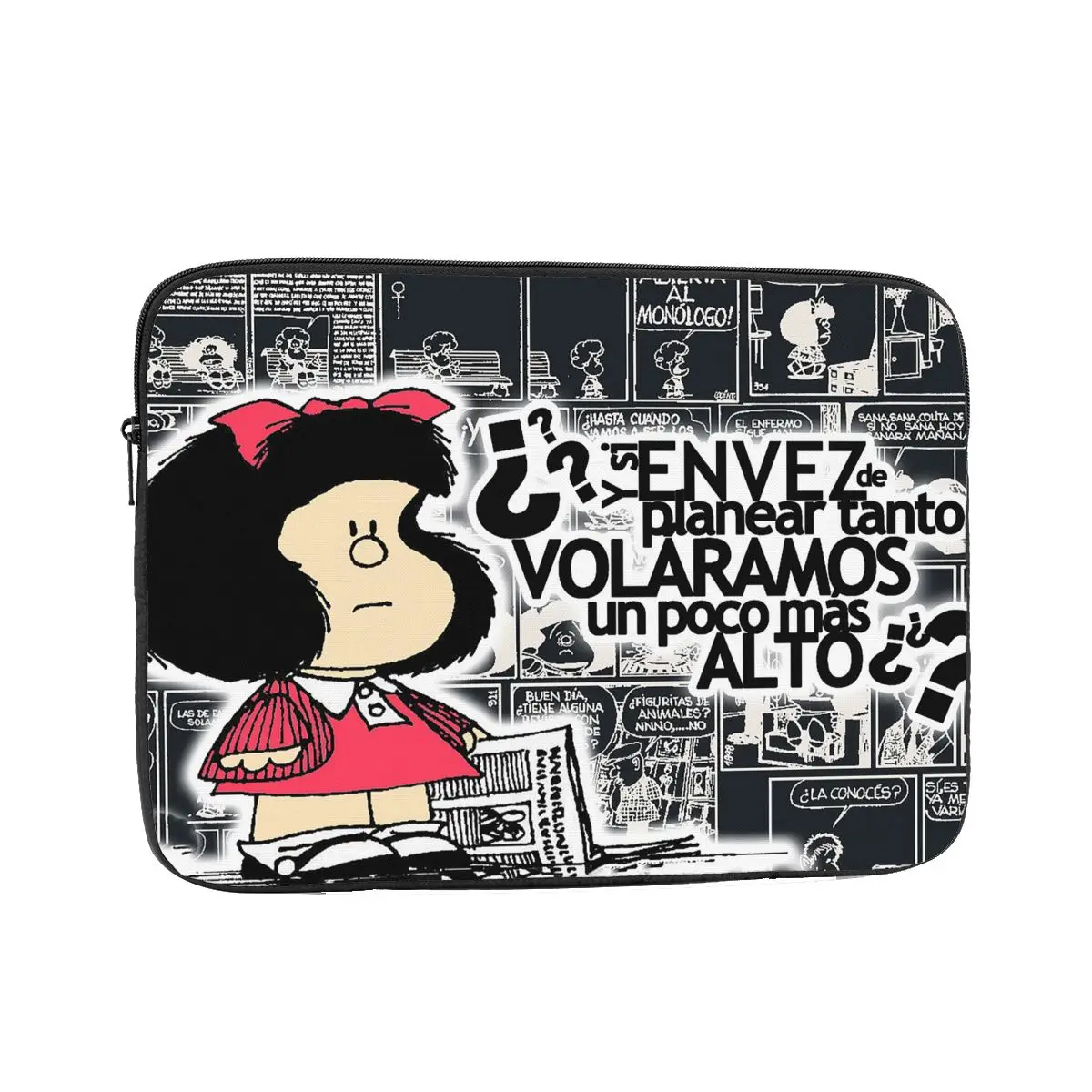 Laptop Bag Sleeve 12 13 15 17 Inch Notebook Bag Case For Macbook Air Pro Mafalda Anime Plaid Computer Shockproof Case