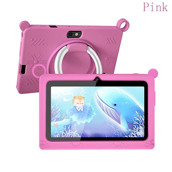 thumbnail image 1 of Tableta para niños de 7 pulgadas con WiFi 5G, cuatro núcleos, 4 GB de RAM, 64 GB de ROM, tableta educativa Android, tabletas económicas y sencillas, 1 of 5