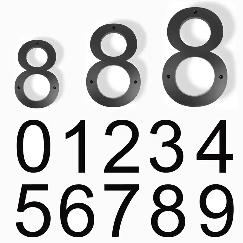 20-25 Cm Big Exterior House Number Outdoor 26 Letters #0-9 Alphabet Home Hotel Outdoor Numbers Address Plate Street Acrylic Sign house number signs house numbers number plate