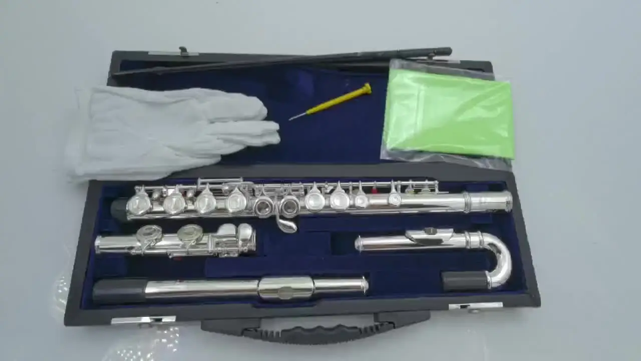 ジュピターJFL-5011E小さな湾曲したヘッドcチューンフルート、16キー穴